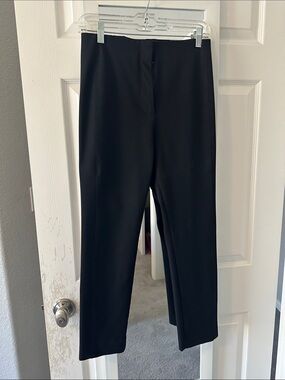 Black Straight Dress Pants - Classic Work Trousers